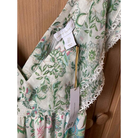 NWT House of Harlow 1960 x REVOLVE Pastel Floral Tiered Maxi Dress, Small - Picture 5 of 5